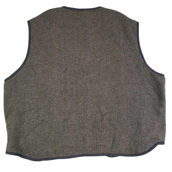 Woolrich Vest Mens 2XL Wool Sherpa Lined Shooting Hunting Vintage Pockets Green - Picture 3 of 9